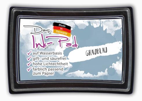 Das Ink-Pad - Stempelkissen 6 x 3,5cm graublau